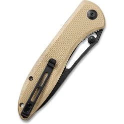 CIVIVI Tan Picaro Linerlock Knife, Black Stonewash D2 Blade -Zero Tolerance Shop CIVC916Bback 75570.1593869638