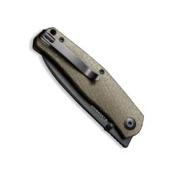 CIVIVI Green Burlap Micarta Sokoke Front Flipper Knife, Black Stonewash Blade -Zero Tolerance Shop CIVCC22007 2 Sokoke 5 500x 67852.1675118152