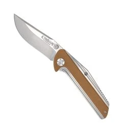 Camillus Sevens 7" Titanium Bonded Folding Knife, Coyote Brown