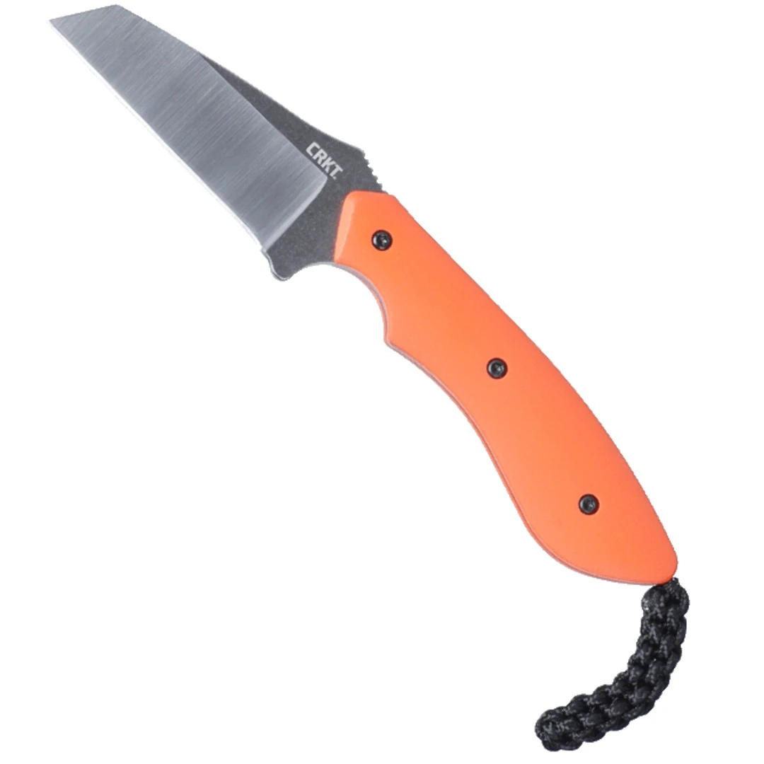 CRKT Folts Orange S.P.I.T. Fixed Blade Knife, Reverse Tanto Blade 3 CRKT Folts Orange S.P.I.T. Fixed Blade Knife, Reverse Tanto Blade
