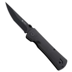 CRKT Hissatsu 2903 Spring Assisted Knife, Tactical Dual Grind Tanto Blade