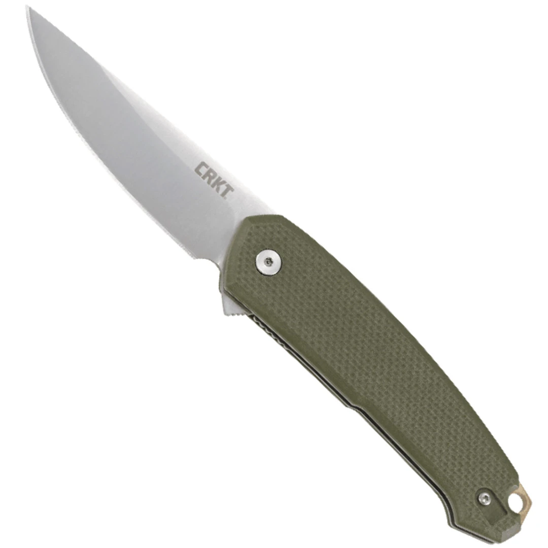CRKT OD Green Tueto Spring Assist Knife, Satin Blade 3 CRKT OD Green Tueto Spring Assist Knife, Satin Blade