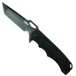 CRKT 7050 Septimo Flipper Knife, Black Combo Blade
