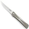 CRKT 7530 Dark Grey/Silver Crossbones Flipper Knife, AUS-8 Satin Blade