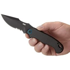 CRKT P.S.D. Spring Assist Carbon Fiber Knife, Black Combo Blade -Zero Tolerance Shop CR7920Kb 93755.1643388611