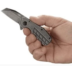 CRKT Razelcliffe Compact Flipper Knife, Black Stonewash Wharncliffe -Zero Tolerance Shop CRKT4021Hand 17826.1602691444