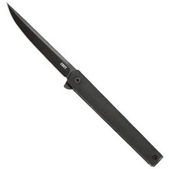 CRKT CEO Flipper BlackOut Knife, Black Blade