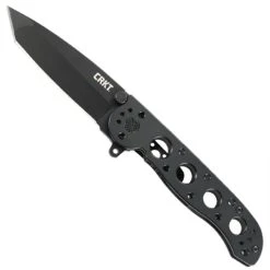 CRKT M16-02KS Tanto Flipper Knife, Black Blade