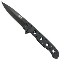 CRKT M16-03KS Large Spear Point Flipper Knife, Black Blade