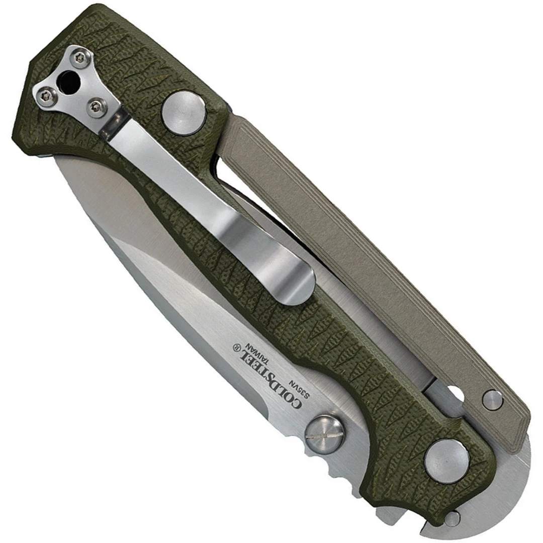 Cold Steel OD Green AD-15 Folder Knife, CPM-S35VN Blade 4 Cold Steel OD Green AD-15 Folder Knife, CPM-S35VN Blade - Image 2