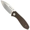 Eikonic Knife Company Eikonic Brown Canvas Micarta Kasador Flipper Knife, Satin Blade -Zero Tolerance Shop EIK331SBR 70996.1675779824