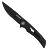 Eikonic Knife Company Eikonic Night Black G10 Aperture Flipper Knife, Black Blade