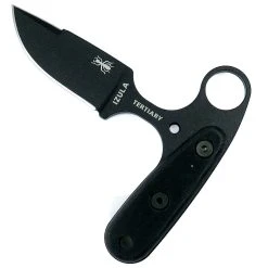 ESEE Knives ESEE Tertiary Push Dagger Fixed Blade Knife, 1095 Carbon Black Blade
