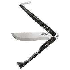 Gerber Black DoubleDown Folding Machete, Stonewash Blade -Zero Tolerance Shop G30 001536 GerberAmericas DoubleDown BlackStonewash PE S3 31299.1613228467