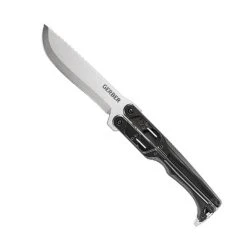 Gerber Black DoubleDown Folding Machete, Stonewash Blade