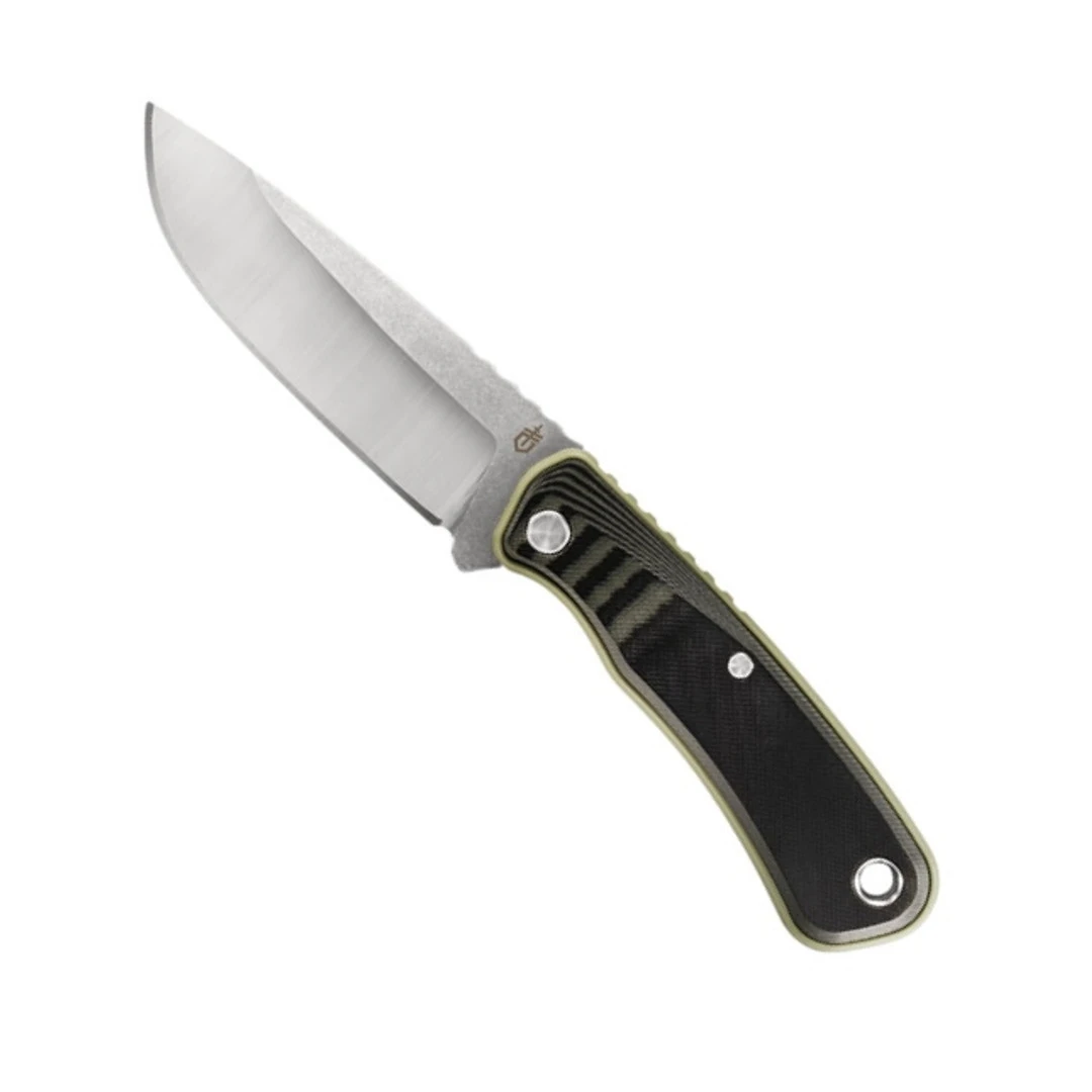 Gerber Sage Green Downwind Drop Point Fixed Blade Knife, Satin Finish Blade 3 Gerber Sage Green Downwind Drop Point Fixed Blade Knife, Satin Finish Blade