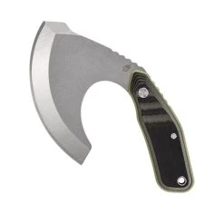 Gerber Olive Downwind Ulu Fixed Blade Knife, Satin Blade