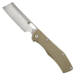 Gerber 31-003476 Desert Tan FlatIron Cleaver G-10/Stainless Steel Folder Knife, Stonewash Blade