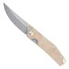 GiantMouse ACE Clyde Natural Canvas And Brass Folding Knife, Stonewash Blade -Zero Tolerance Shop GMACECLYDNAT 17697.1645639188
