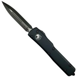 Microtech Tactical UTX-70 Dagger OTF Auto Knife, Black Blade