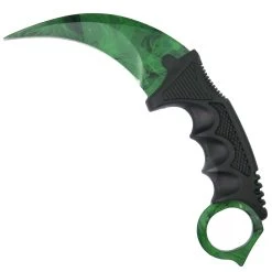 Gear Spool The Archimedes Claw Karambit, Green Smoky Blade