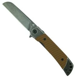 REVO Duo Brown Sheepsfoot Liner Lock Knife