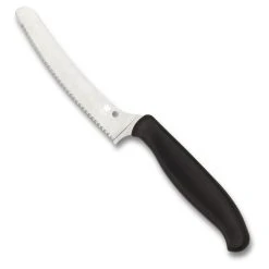Spyderco Black Z-Cut Blunt Tip Kitchen Knife, CTS-BD1N SpyderEdge