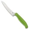Spyderco Green Z-Cut Offset Kitchen Knife, Pointed Blade