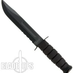 Ka-Bar Full Size Black Combat Knife, Combo Edge Clip Point, Glass Filled Nylon Sheath 5 Ka-Bar Full Size Black Combat Knife, Combo Edge Clip Point, Glass Filled Nylon Sheath -Zero Tolerance Shop KA1214 3 75779.1533222081