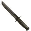 Ka-Bar Black Tanto Fighting Knife, Kraton G Handle, Combo Edge