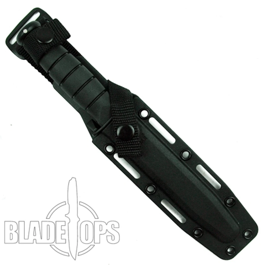 KA-BAR 1258 Short Knife, Clip Point Plain Edge, Kraton G Handle, Hard Sheath 4 KA-BAR 1258 Short Knife, Clip Point Plain Edge, Kraton G Handle, Hard Sheath - Image 2