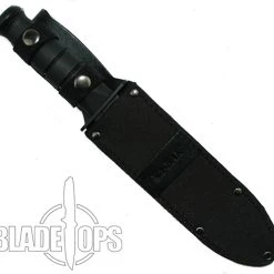 Ka-Bar Black Fighter Knife, Part Serrated -Zero Tolerance Shop KA1271 4 31246.1533221846
