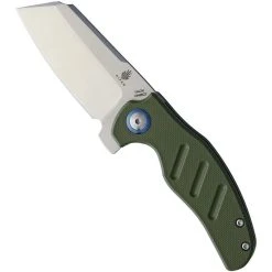 Kizer Vanguard Green Mini Sheepdog Linerlock Knife, Satin 154CM Blade