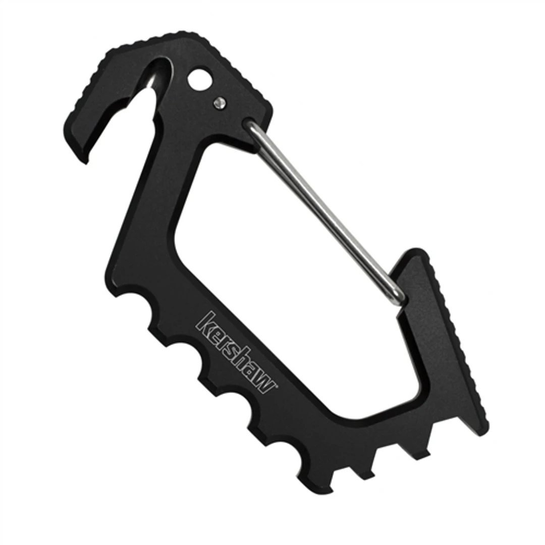 Kershaw Anso Carabiner, Black, Cord Cutter, Bottle Opener 3 Kershaw Anso Carabiner, Black, Cord Cutter, Bottle Opener