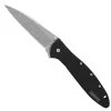Kershaw Stonewash Leek Spring Assist Knife, Plain Blade, 1660SWBLK 2 Kershaw Stonewash Leek Spring Assist Knife, Plain Blade, 1660SWBLK -Zero Tolerance Shop KS1660SWBLK 2 27644.1533222036