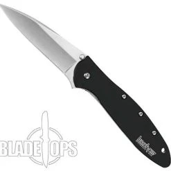 Kershaw Stonewash Leek Spring Assist Knife, Plain Blade, 1660SWBLK -Zero Tolerance Shop KS1660SWBLK 5 02881.1533222038