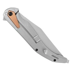 Kershaw Strata KVT Flipper Knife, BeadBlast D2 Blade -Zero Tolerance Shop KS2076 clipside closed web 49189.1618407180