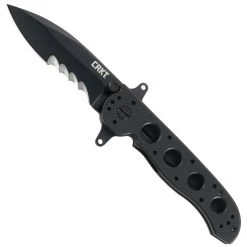 CRKT M21-12SFG Special Forces Flipper Knife, Black Combo Blade