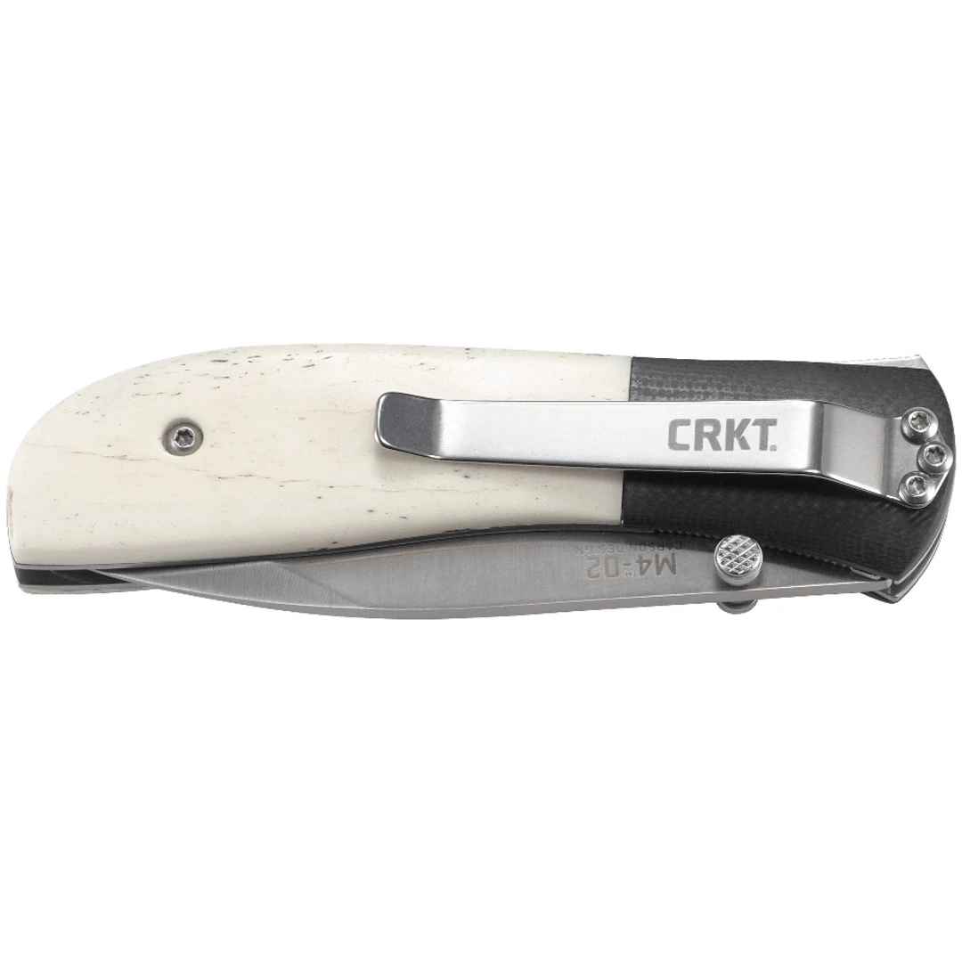 CRKT M4-02 White Bone Spring Assist Knife, Satin Blade 4 CRKT M4-02 White Bone Spring Assist Knife, Satin Blade - Image 2