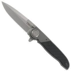 CRKT M40-03 Deadbolt Lock Flipper Knife, Bead Blast Blade