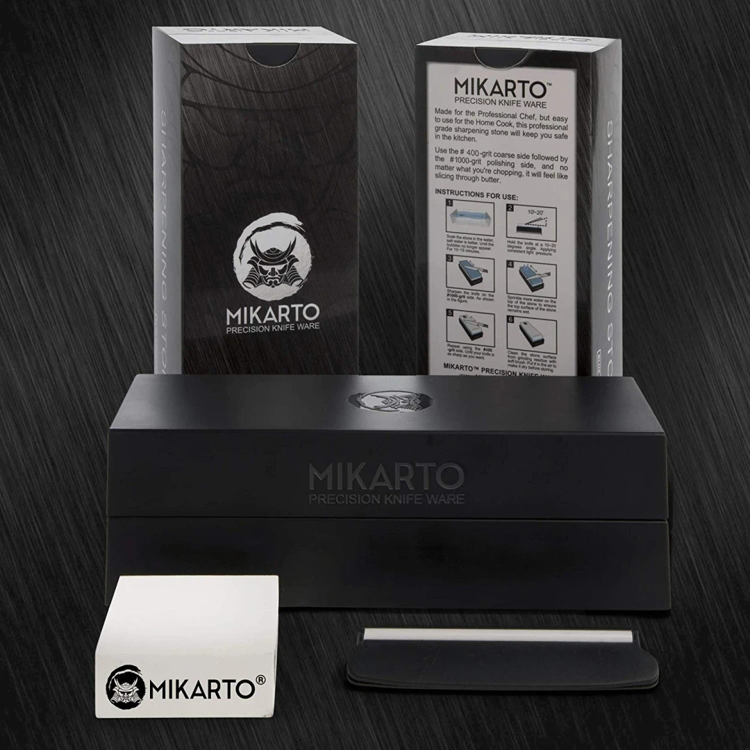 Mikarto Knife Ware Premium Dual Grit 400/1000 Whetstone 8 Mikarto Knife Ware Premium Dual Grit 400/1000 Whetstone - Image 6