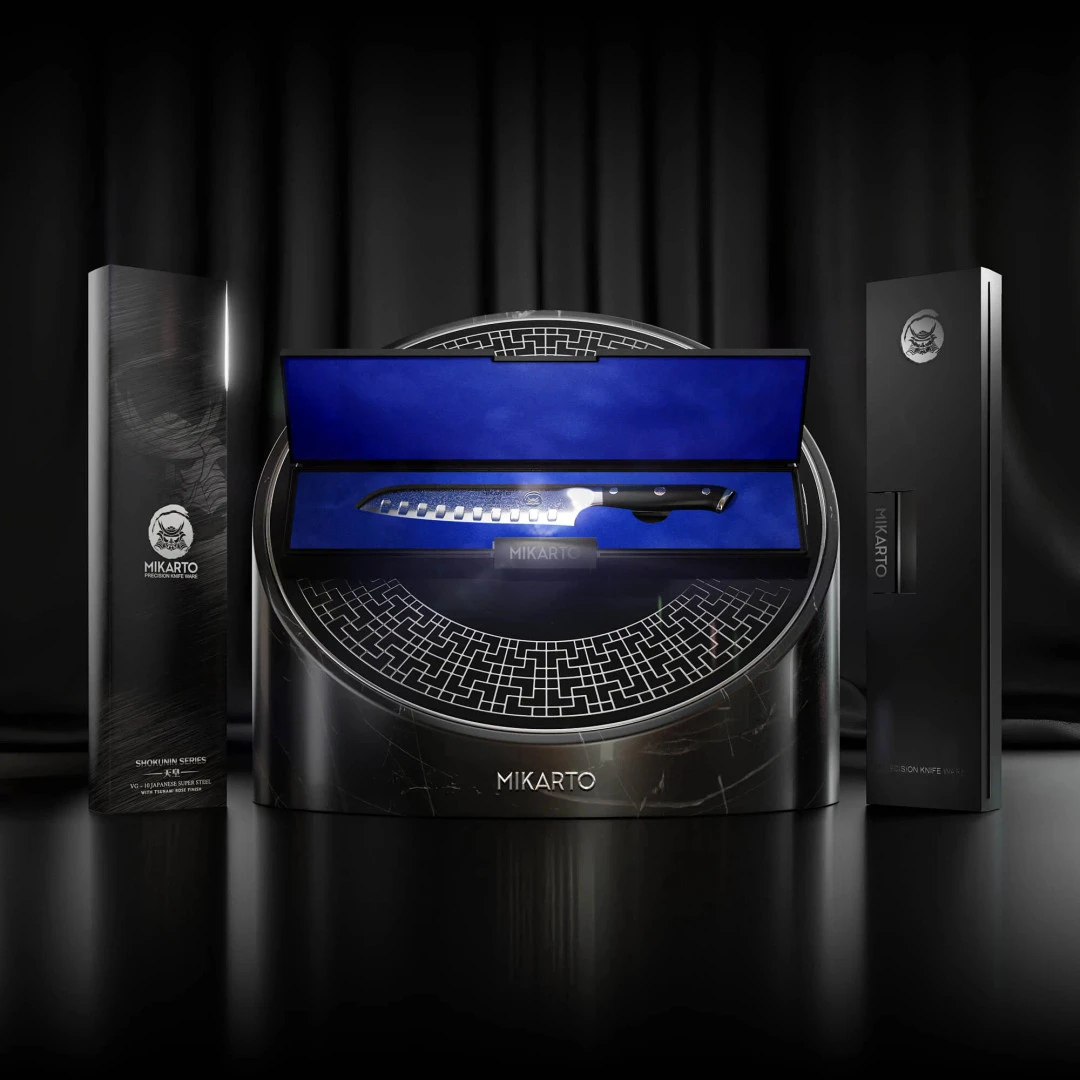 Mikarto Knife Ware 7" Professional Grade Japanese Santuko Chef Knife 6 Mikarto Knife Ware 7" Professional Grade Japanese Santuko Chef Knife - Image 4