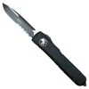 Microtech 121-2T Tactical Contoured Ultratech S/E OTF Auto Knife, Black Combo Blade -Zero Tolerance Shop MT121 2TCC 2 86783.1596471400