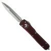 Microtech Merlot Ultratech OTF Auto Knife, Full Serrated Satin Dagger Blade -Zero Tolerance Shop MT122 6MR 2 14077.1662386347