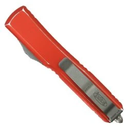 Microtech Distressed Orange Ultratech OTF Auto Knife, Tanto Apocalyptic Blade -Zero Tolerance Shop MT123 10DOR 2 46487.1673713254