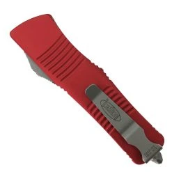Microtech Red Troodon OTF Auto Knife, Apocalyptic Stonewash Blade -Zero Tolerance Shop MT138 10APRDn 2 58319.1668191794
