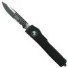 Microtech UTX70 OTF Knife, Black Drop Point Combo Blade -Zero Tolerance Shop MT148 2T 1 21738.1667245415