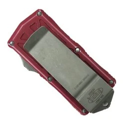 Microtech Distressed Red Exocet OTF Auto Knife, Apocalyptic Blade -Zero Tolerance Shop MT157 10DRD 2 27009.1673713601