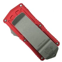 Microtech Red Exocet OTF Auto Knife, Apocalyptic Serrated Dagger Blade -Zero Tolerance Shop MT157 12APRD 2 63629.1670370644