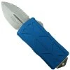 Microtech Blue Exocet OTF Auto Knife, Fully Serrated Dagger Blade -Zero Tolerance Shop MT157 12BL 1 71177.1665239629